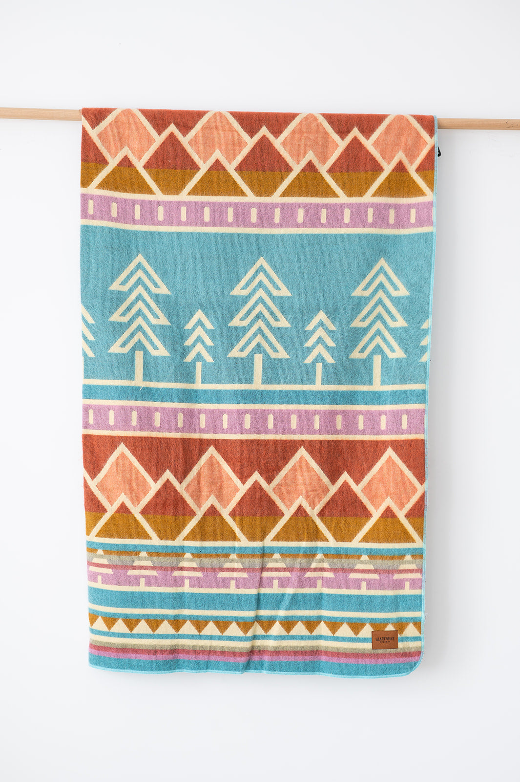 Tree Line Throw Blanket - Blue Horizon